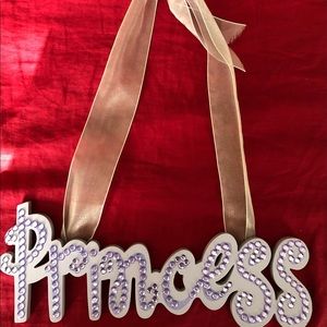 Hanging “Princess” sign and brand new wall sticker